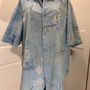 Columbia Light Blue Graphic Men's Shirt